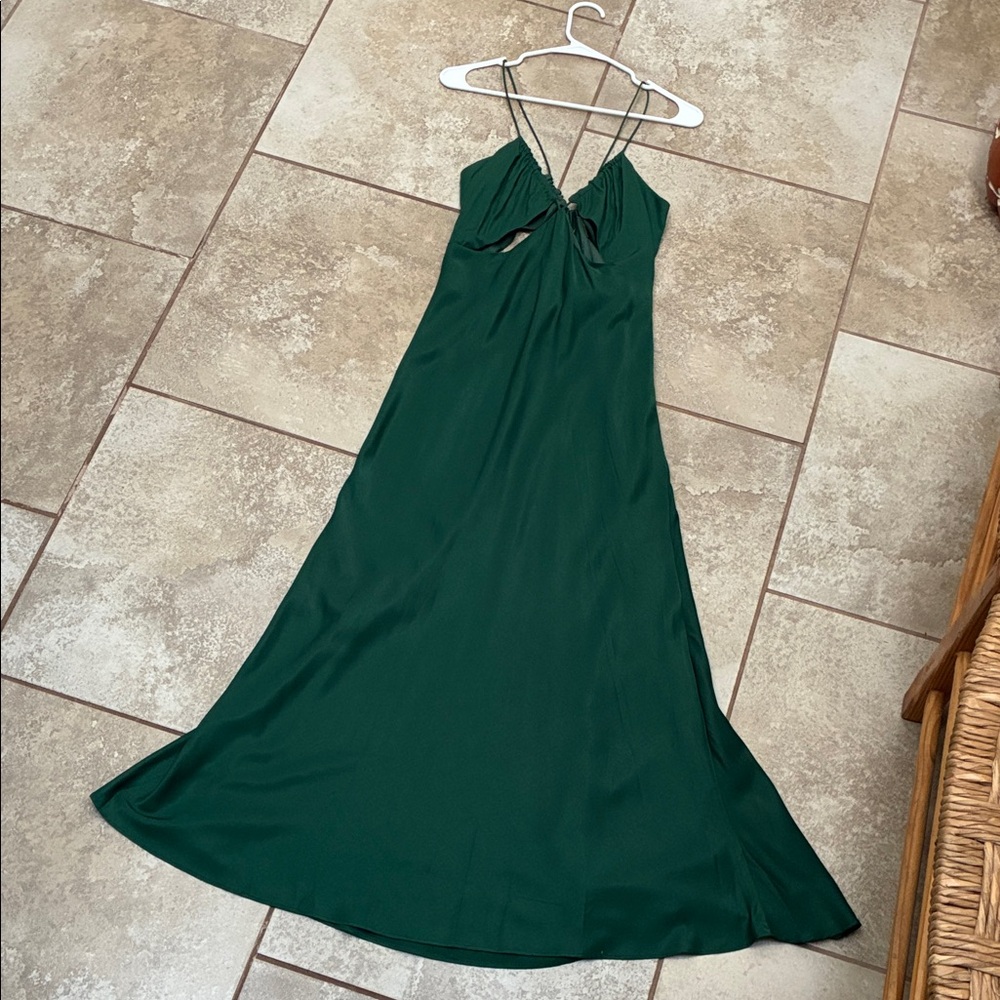 Audrey 3+1 Emerald Backless Dress